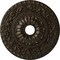 Ekena Millwork Vaduz Medallion (Canopies up to 3 1/2"), 23 1/2"OD x 3 1/2"ID x 2 1/8"P, Stone Hearth Crackle CM23VASHC - alternate 1
